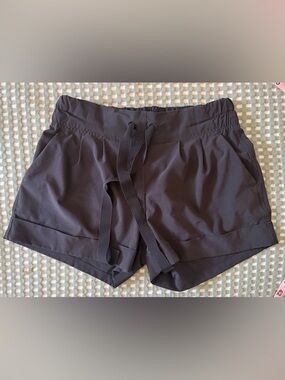Black Lululemon Drawstring Shorts 2